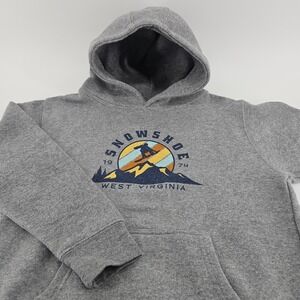 Ouray Snowshoe West Virginia Hoodie Youth L Gray Pullover Sweatboard‎ Ski Kid